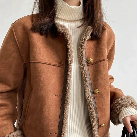 Veste Charlene en shearling