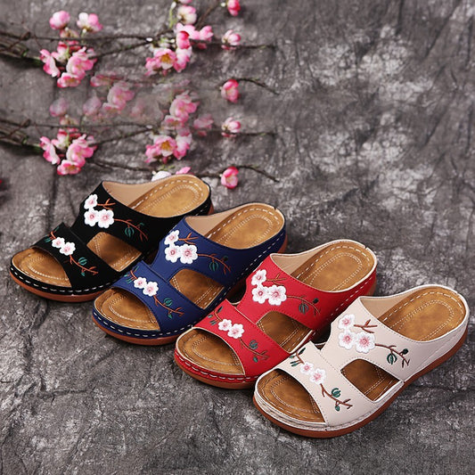 Sandales Fleur à Talon